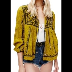 Free People Black Twilight Empire Jacket